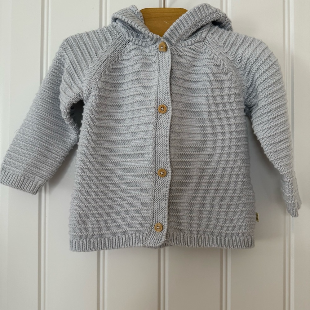 Petite Maison x Nono Organic Cotton Knit Hooded Cardigan